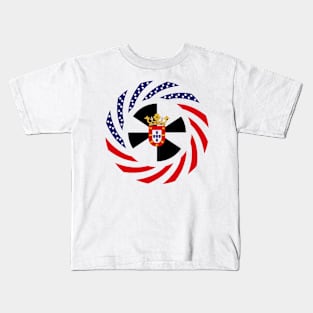 Ceutan American Multinational Patriot Flag Series Kids T-Shirt